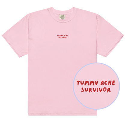 Tummy Ache Survivor Embroidered Classic T-Shirt