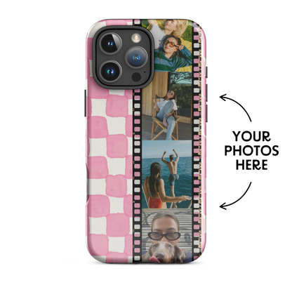 CUSTOM PHOTO Think Pink Aesthetic iPhone Case
