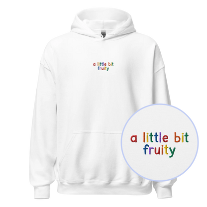 A Little Bit Fruity Pride Embroidered Hoodie