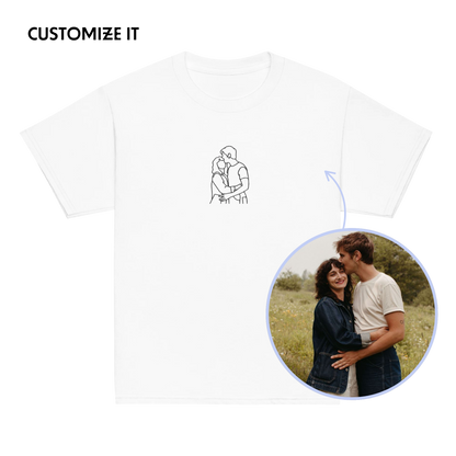 CUSTOM Embroidered Photo Portrait Baby Tee