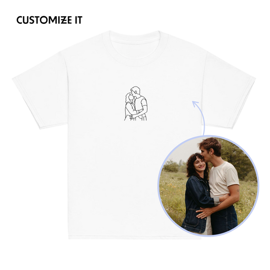 CUSTOM Embroidered Photo Portrait Baby Tee