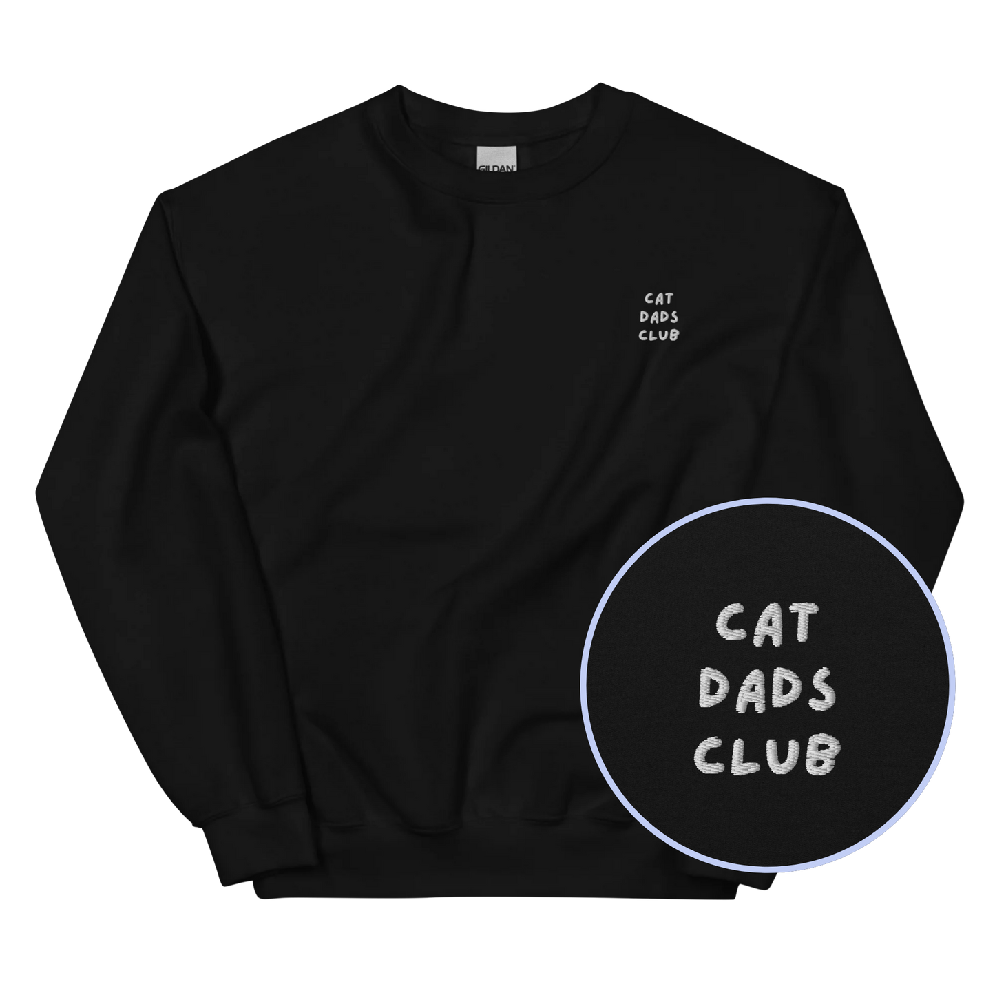 Cat Dads Club Embroidered Sweatshirt