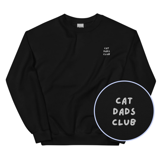 Cat Dads Club Embroidered Sweatshirt