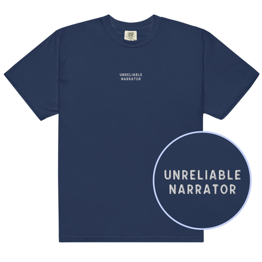 Unreliable Narrator Embroidered Classic T-Shirt