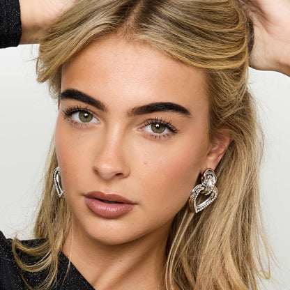 Iron Drop Earrings Heart Elegant Christmas Luxurious Series Women's jewelry