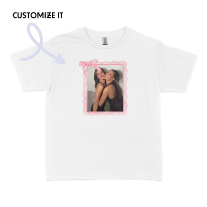 Custom BFF Photo Coquette Baby Tee