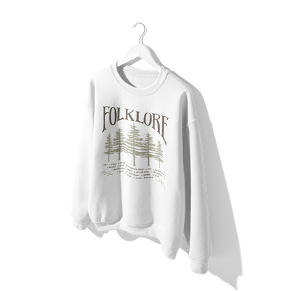 folklore Album Tracklist Crewneck Sweatshirt