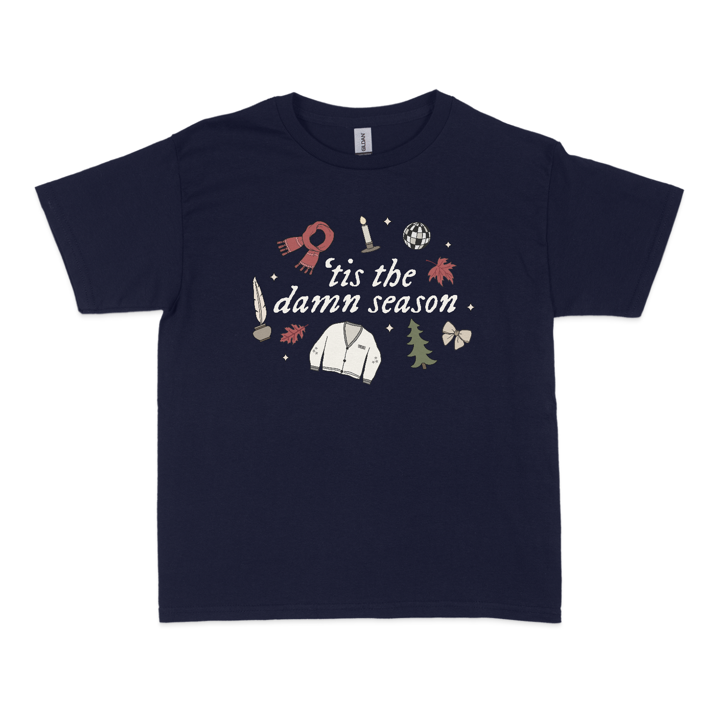 ‘Tis The Damn Season Christmas Baby Tee