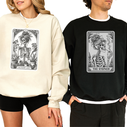 The Stoner Funny Tarot Card Crewneck Sweatshirt