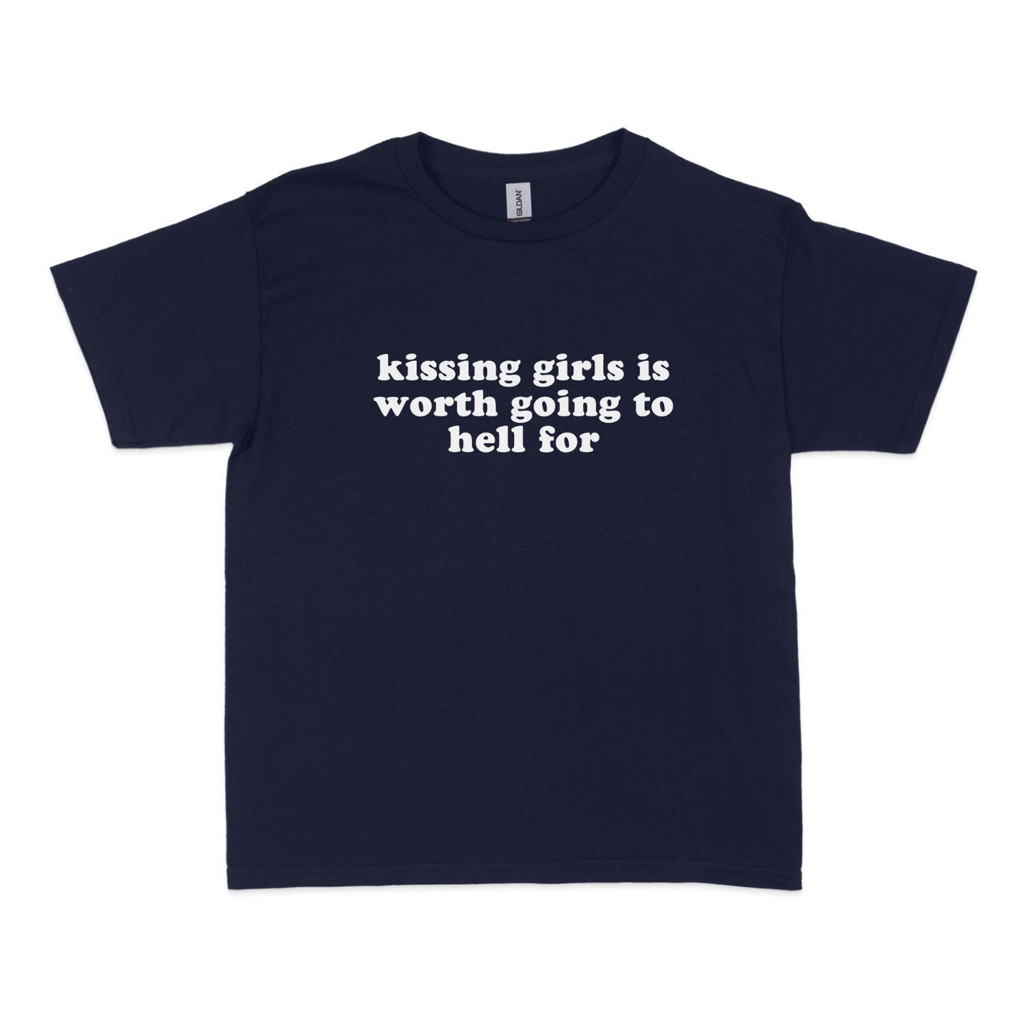 Kissing Girls Going to Hell Baby Tee