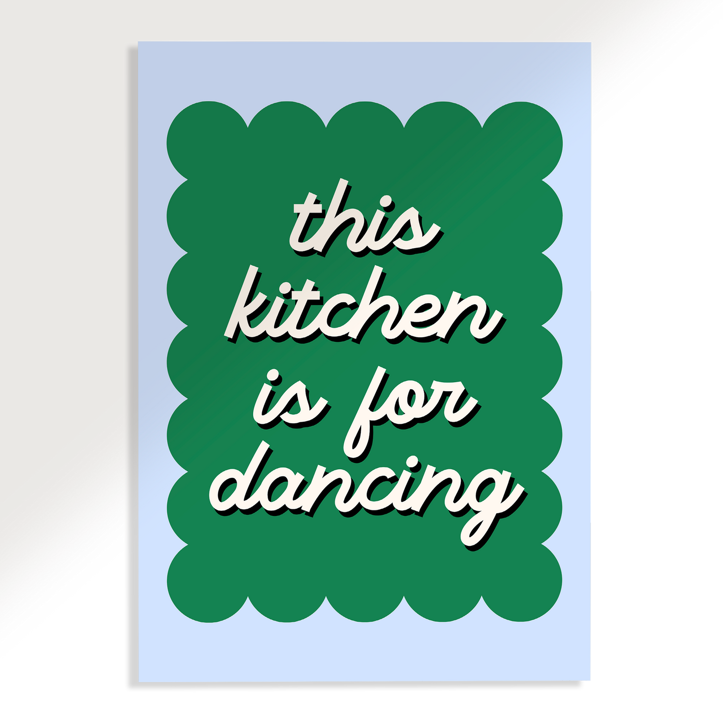 This Kitchen is For Dancing Wavy Poster