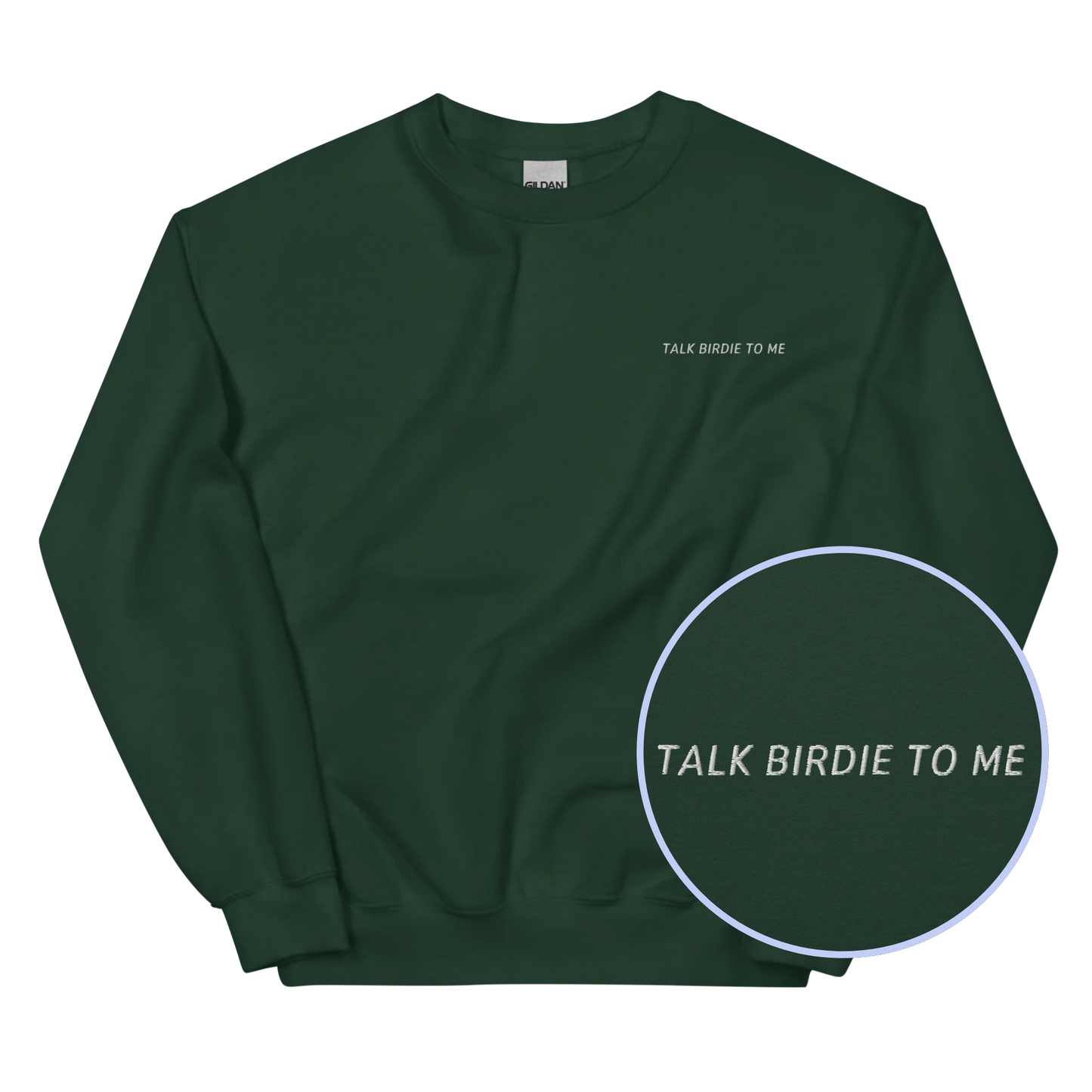 Talk Birdie to Me Funny Golf Embroidered Sweatshirt