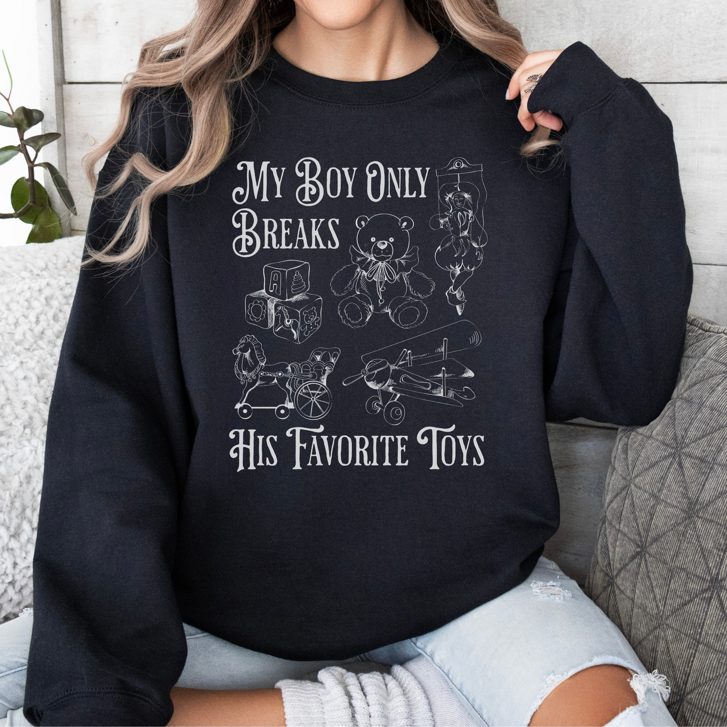 My Boy Only Breaks His Favorite Toys TTPD Crewneck Sweatshirt