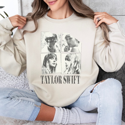 Taylor Swift Collage Crewneck Sweatshirt