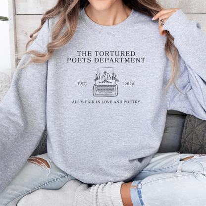 TTPD Typewriter Crewneck Sweatshirt