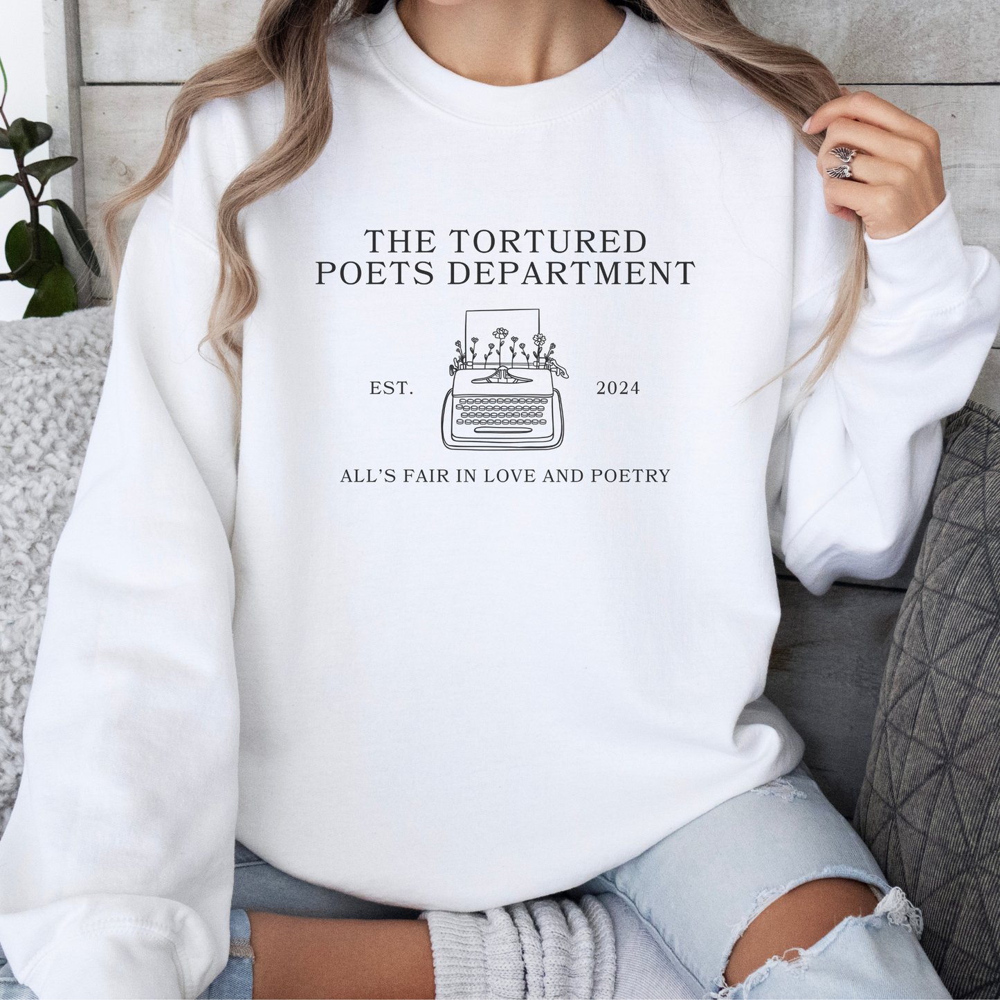 TTPD Typewriter Crewneck Sweatshirt