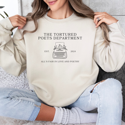 TTPD Typewriter Crewneck Sweatshirt