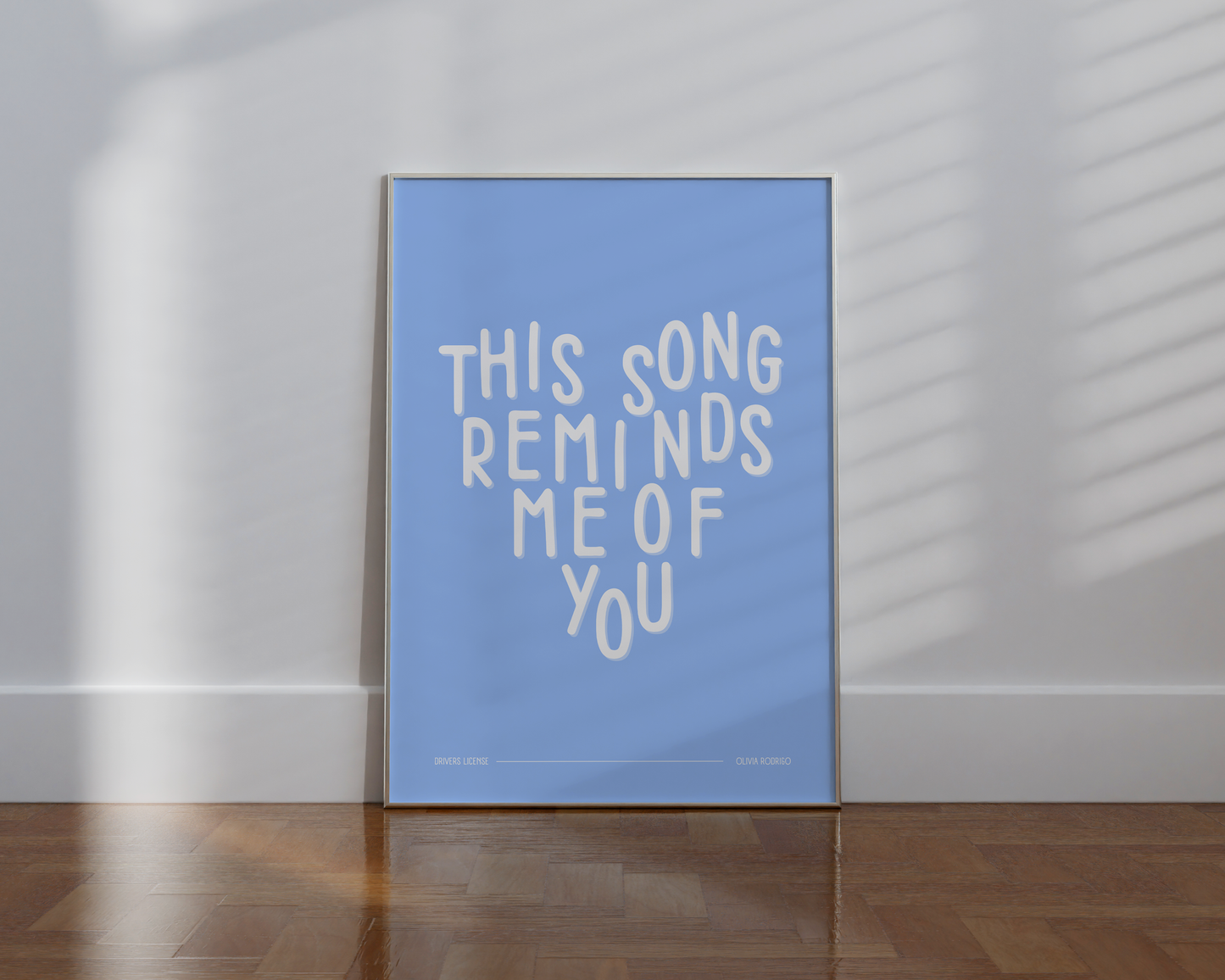 Custom This Song Reminds Me Of You Poster