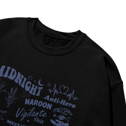 Midnights Lyrics Taylor Crewneck Sweatshirt