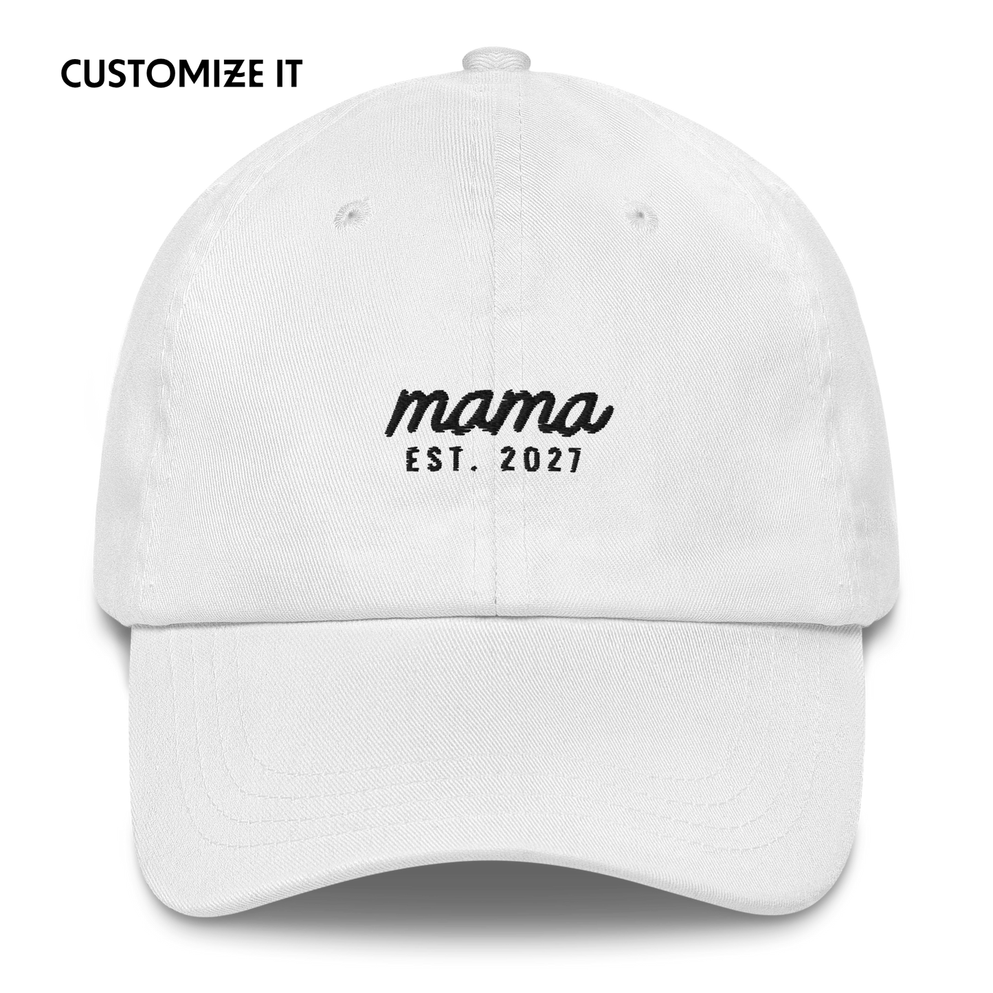 CUSTOM Mama Year Embroidered Cap