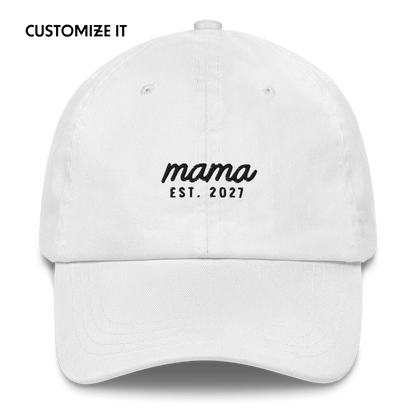 CUSTOM Mama Year Embroidered Cap