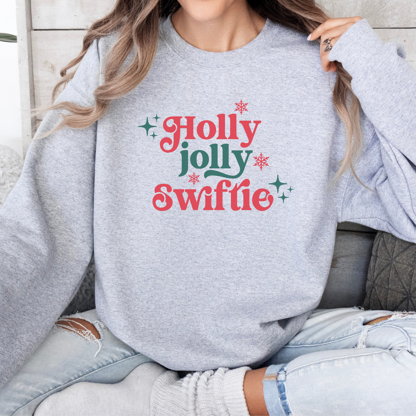 Holly Jolly Swiftie Taylor Swift Crewneck Sweatshirt