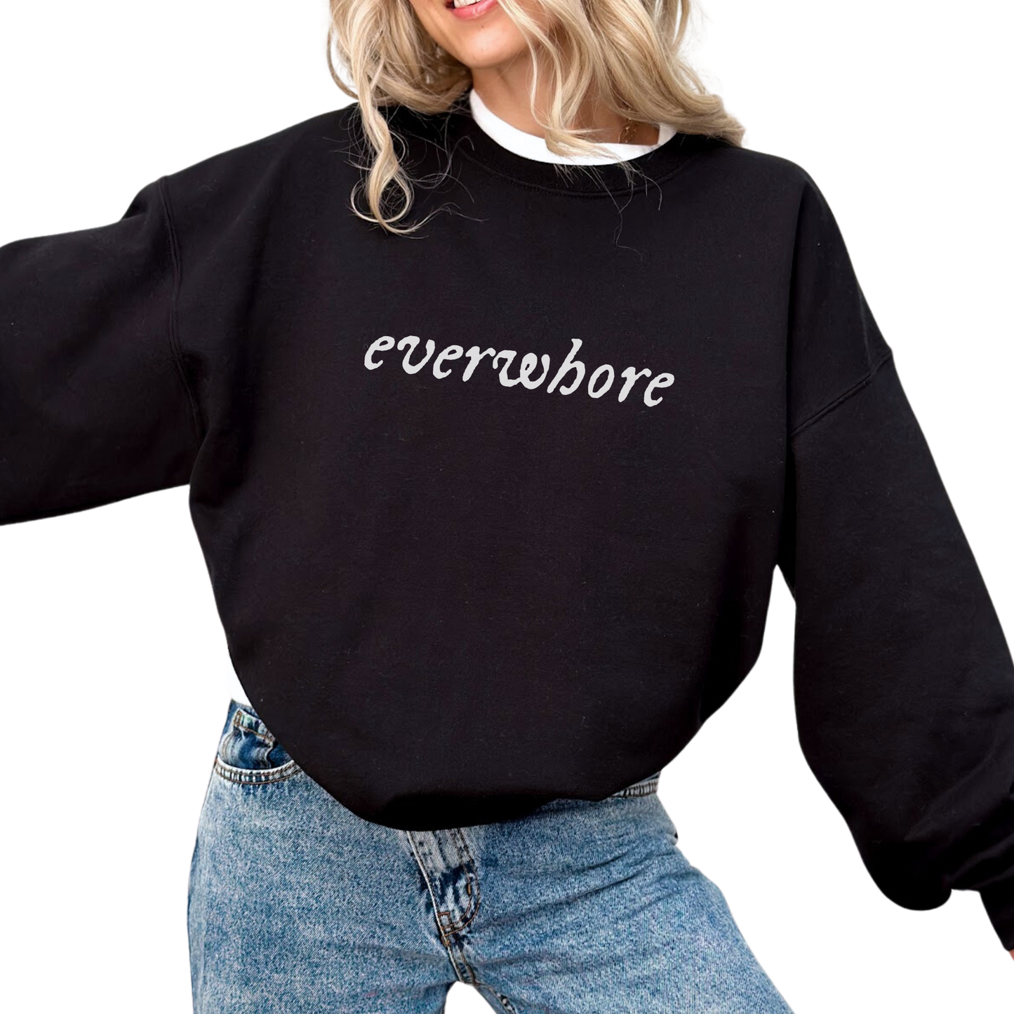 everwhore evermore Crewneck Sweatshirt