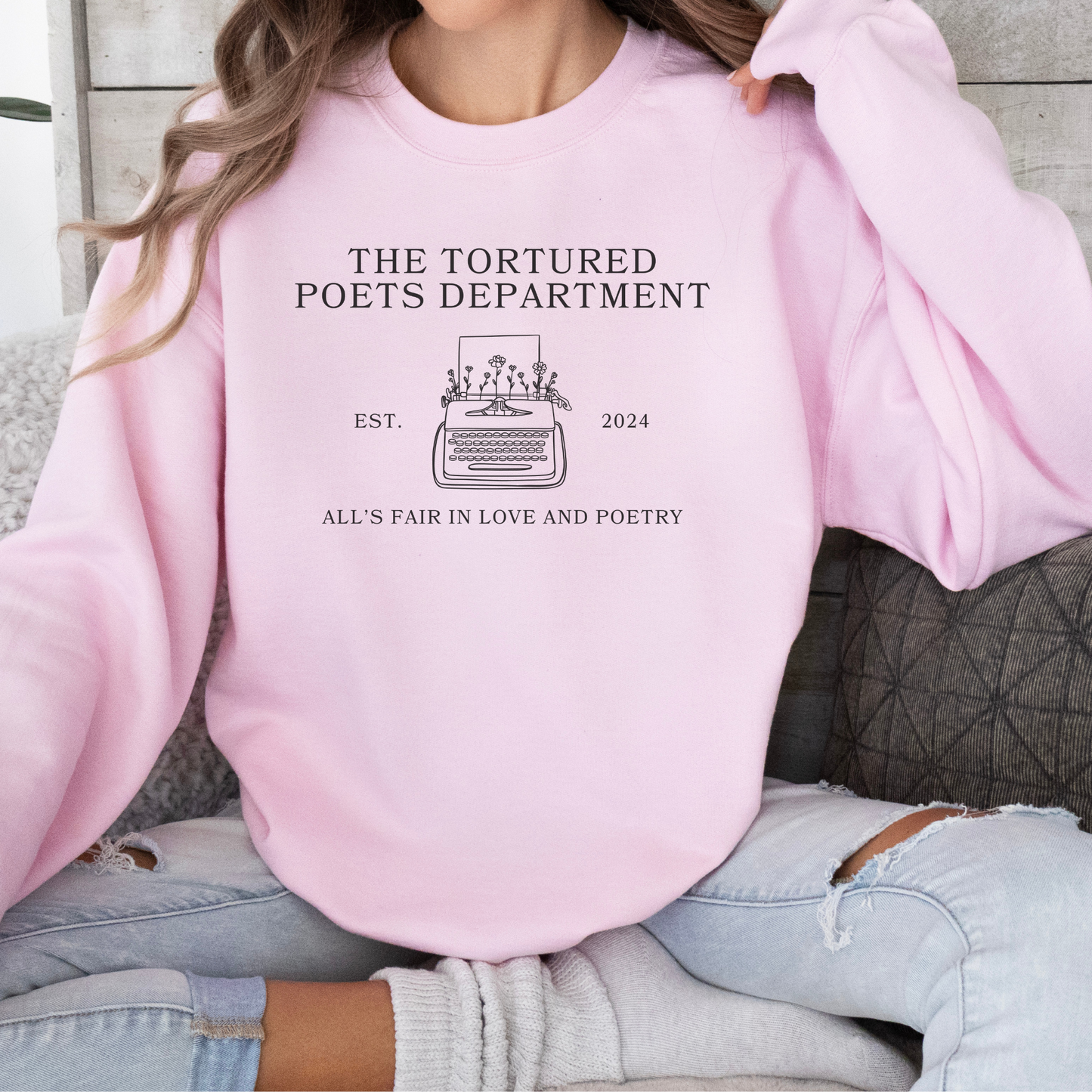 TTPD Typewriter Crewneck Sweatshirt