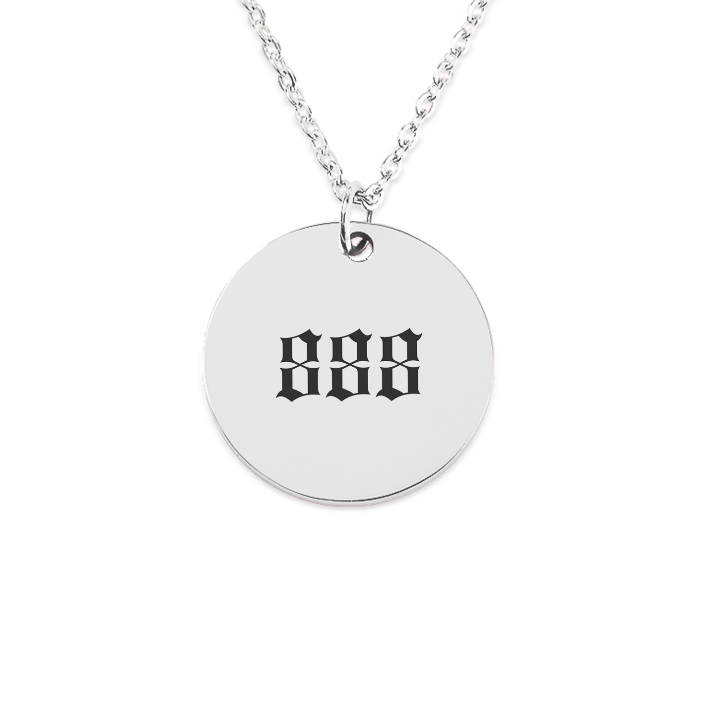 Angel Number 888 Balance Coin Necklace