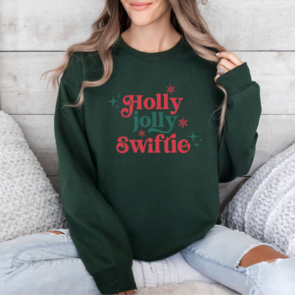 Holly Jolly Swiftie Christmas Crewneck Sweatshirt