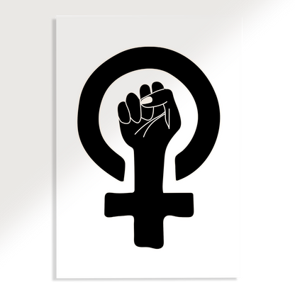 Feminist Girl Power Fist Poster