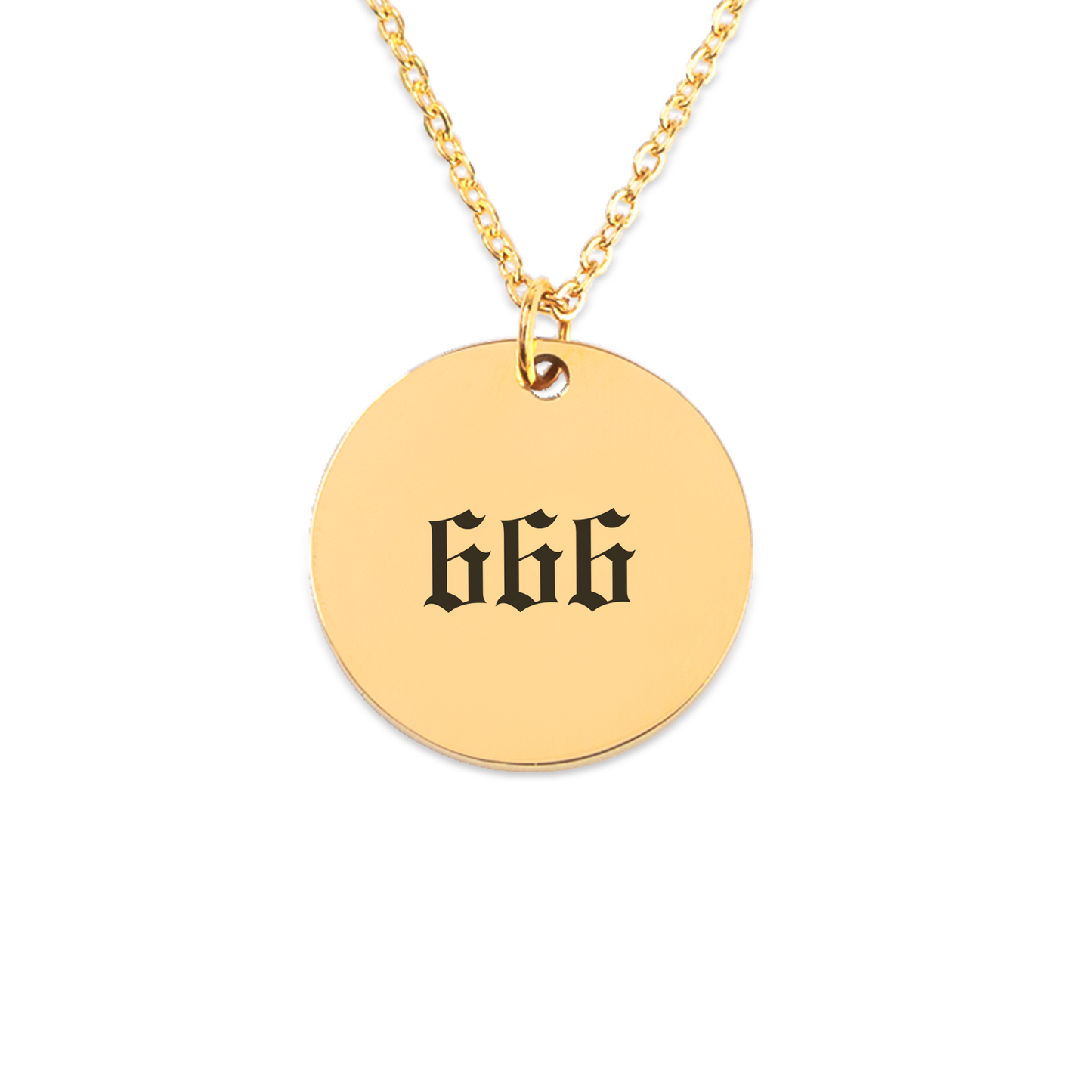 Angel Number 666 Reflect Coin Necklace