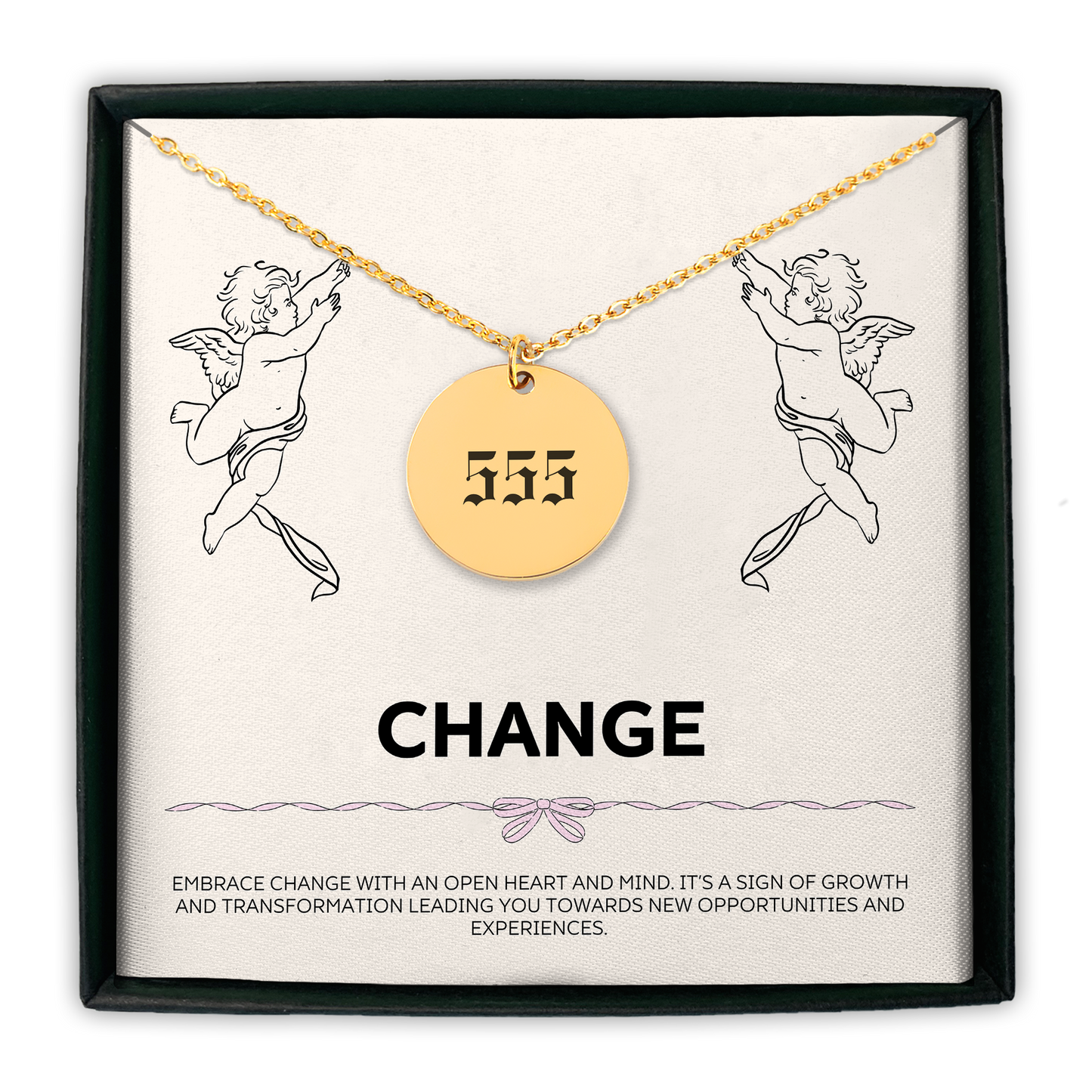 Angel Number 555 Change Coin Necklace