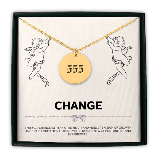 Angel Number 555 Change Coin Necklace
