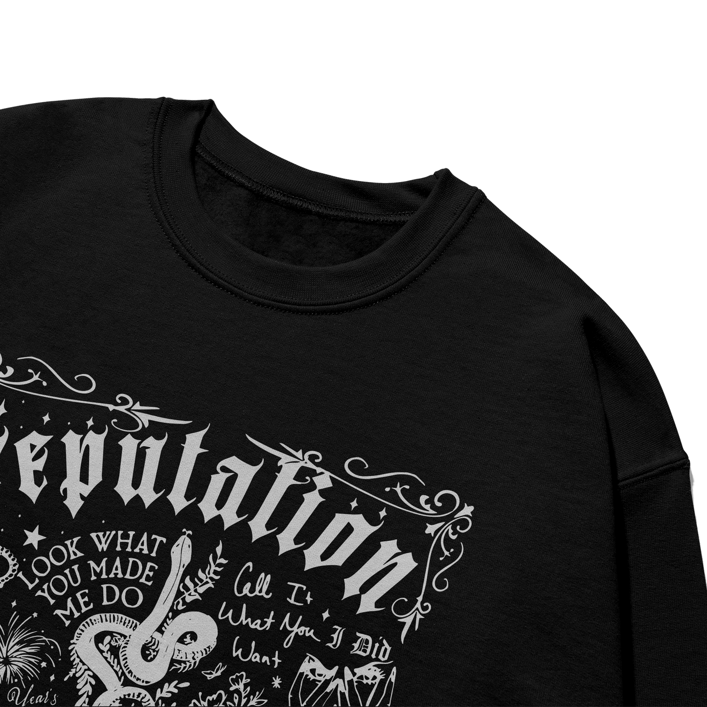 Reputation Album Lyrics Taylor Crewneck Sweatshirt