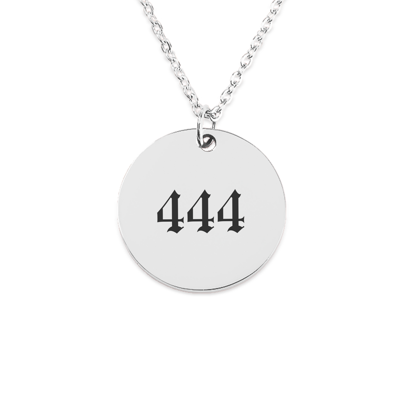 Angel Number 444 Protection Coin Necklace