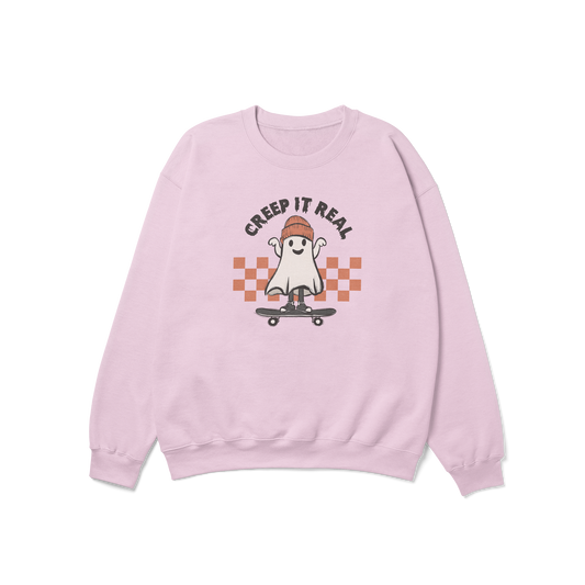 Creep It Real Ghosty Halloween Crewneck Sweatshirt