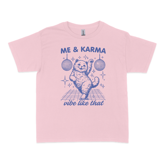 Me & Karma Vibe Like That Cat Baby Tee