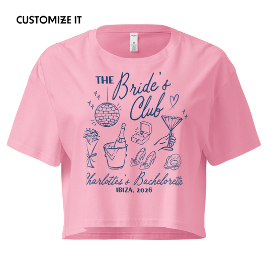 CUSTOM Bachelorette Party Trip Crop Tee