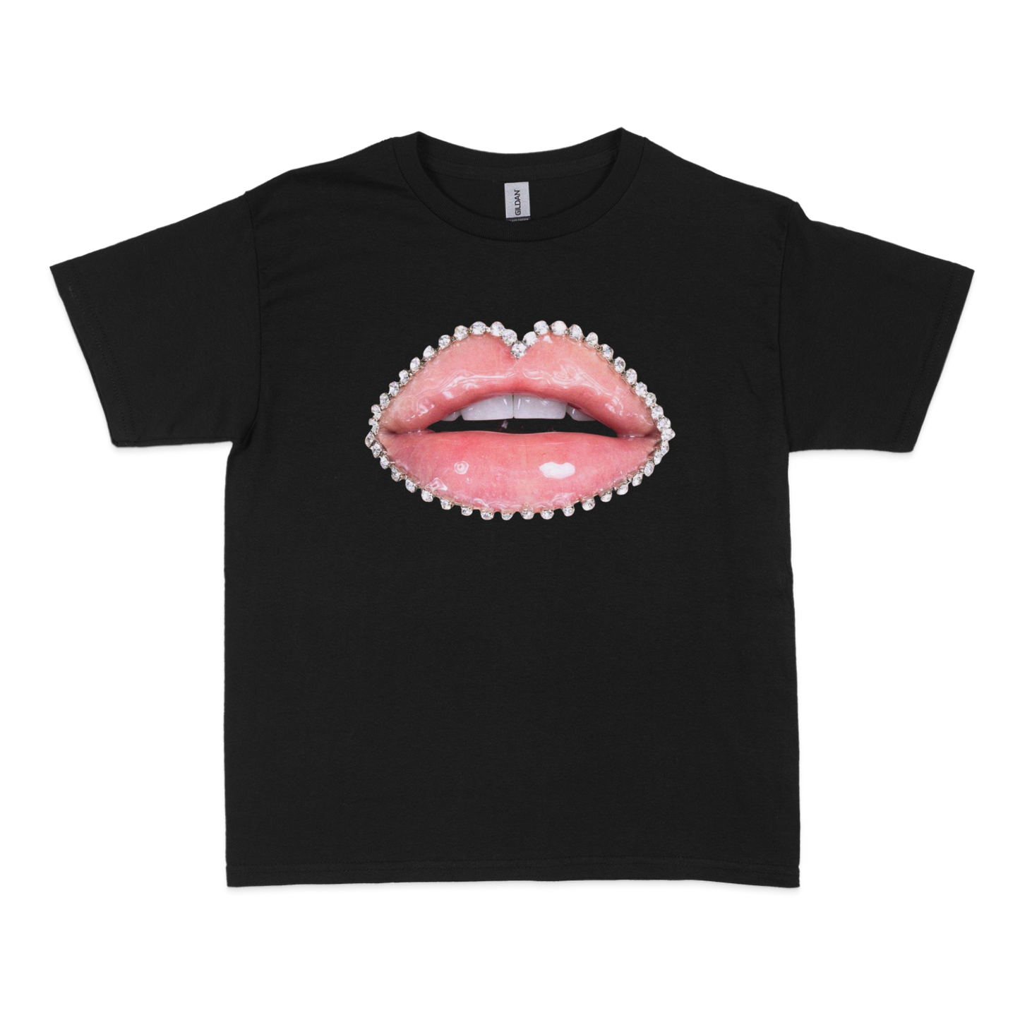 Bejeweled Lips Baby Tee