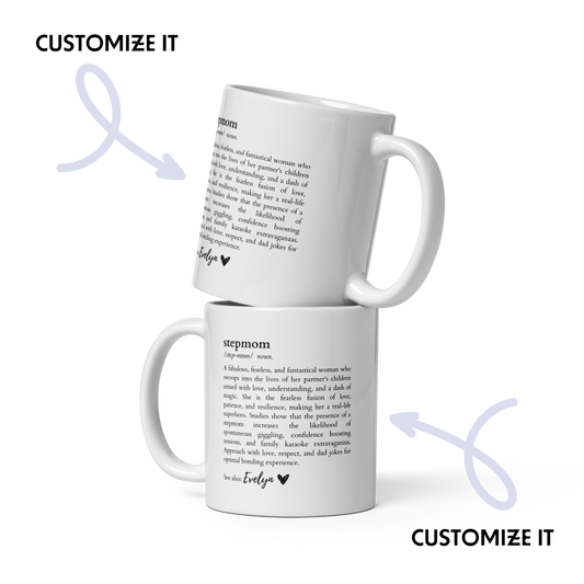 CUSTOM NAME Stepmom Dictionary Mug