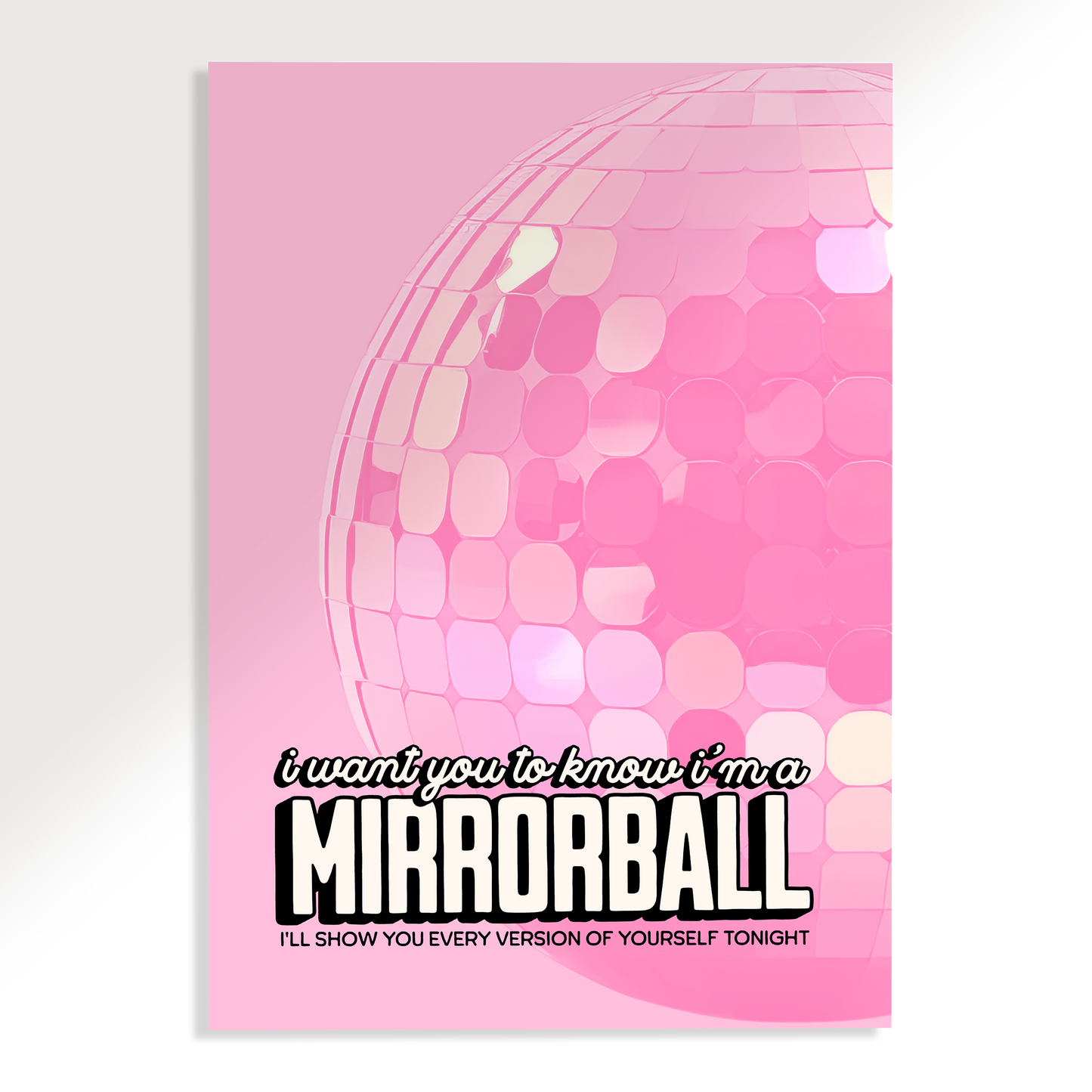 Mirrorball Taylor Swift Poster
