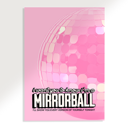 Mirrorball Taylor Swift Poster