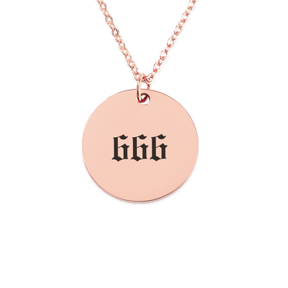 Angel Number 666 Reflect Coin Necklace