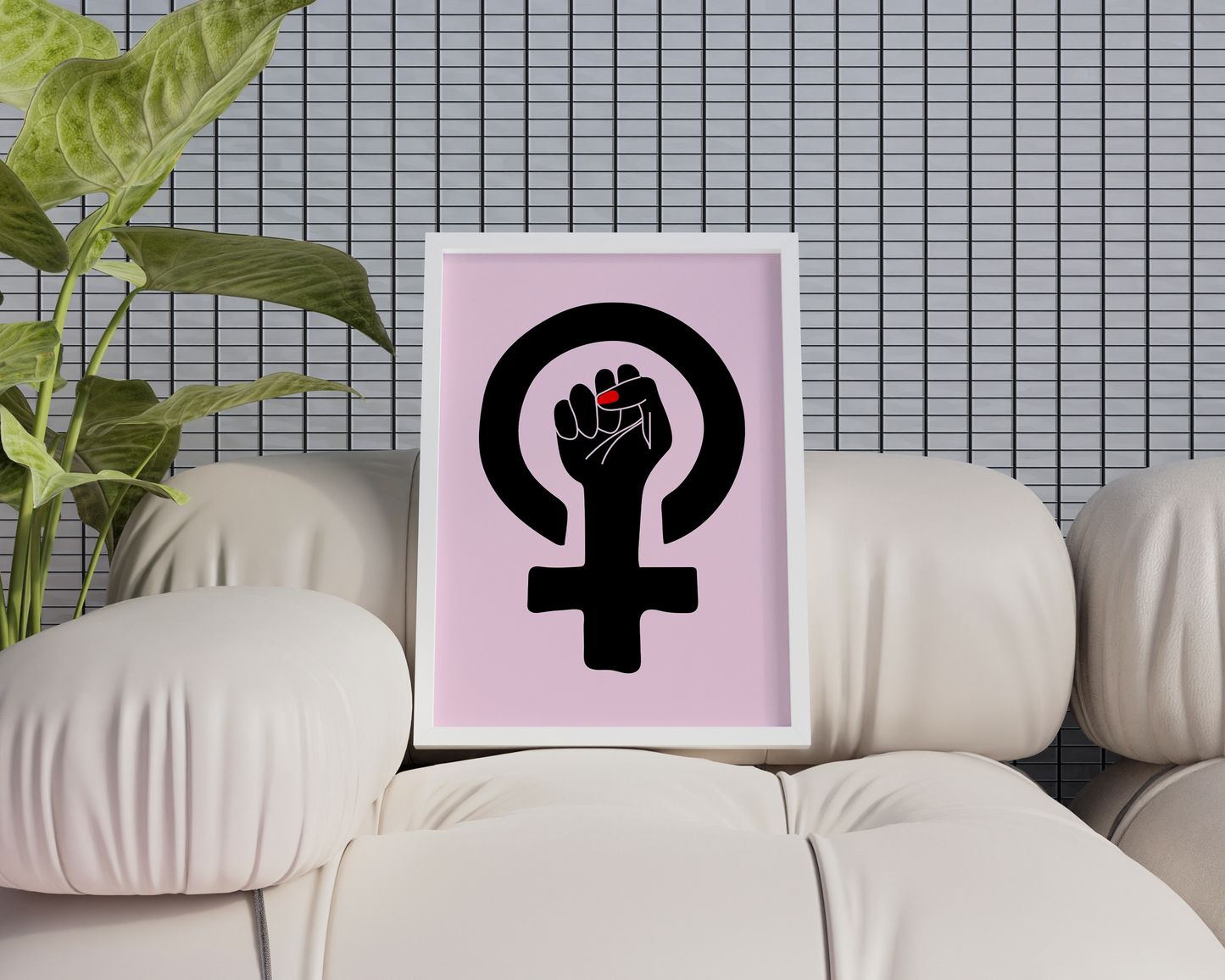 Feminist Girl Power Fist Poster