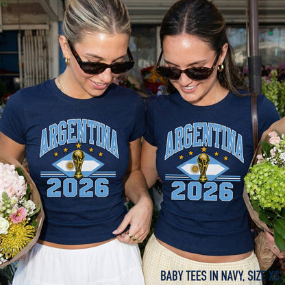 Argentina 2026 Football World Cup Baby Tee