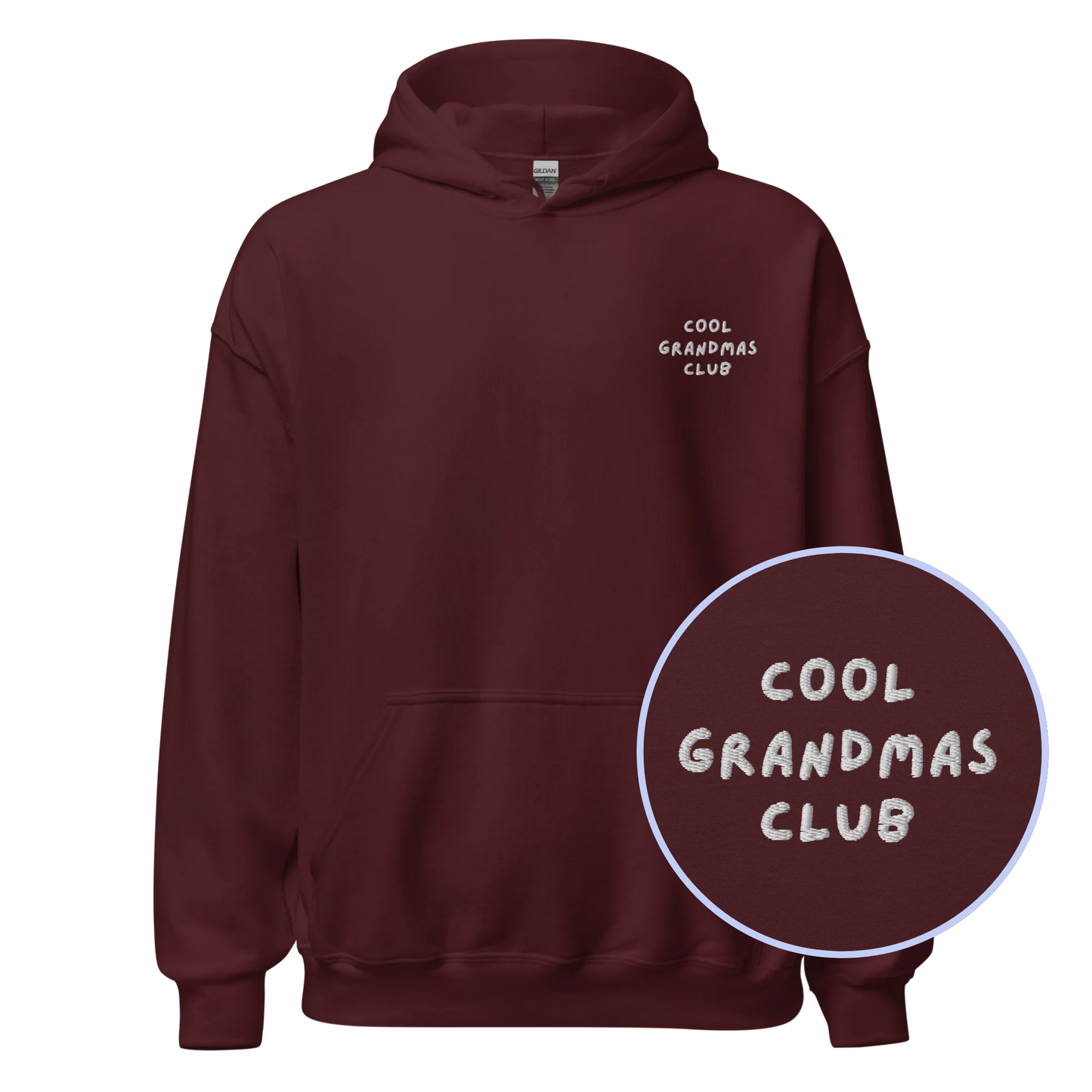 Cool Grandmas Club Embroidered Hoodie