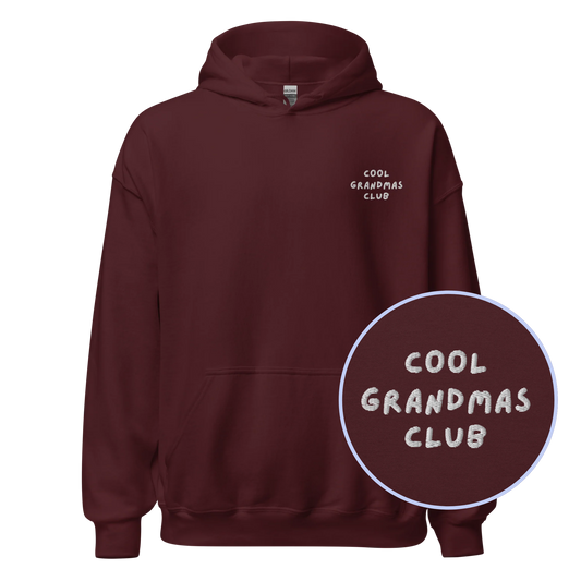 Cool Grandmas Club Embroidered Hoodie
