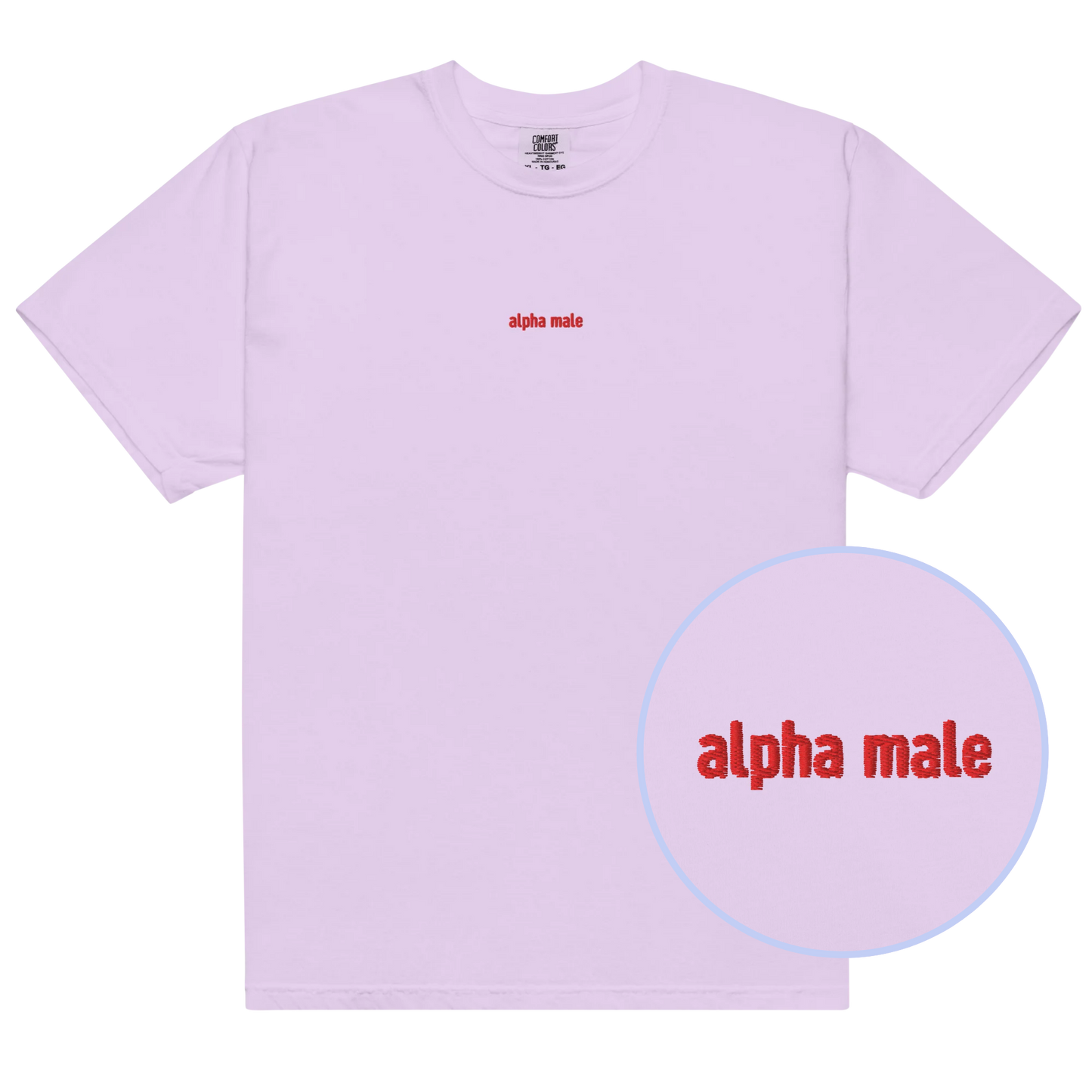 Alpha Male Feminist Embroidered Classic T-Shirt
