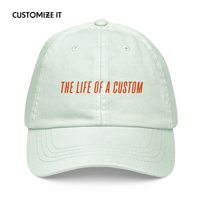 The Life of a CUSTOM Embroidered Pastel Baseball Cap